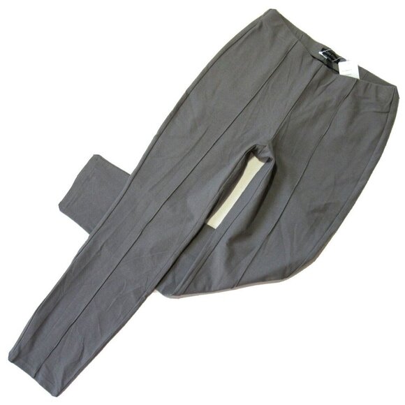 NWT Eileen Fisher Washable Stretch Crepe Smoke Pintuck Pull-on Ankle Pants XXS